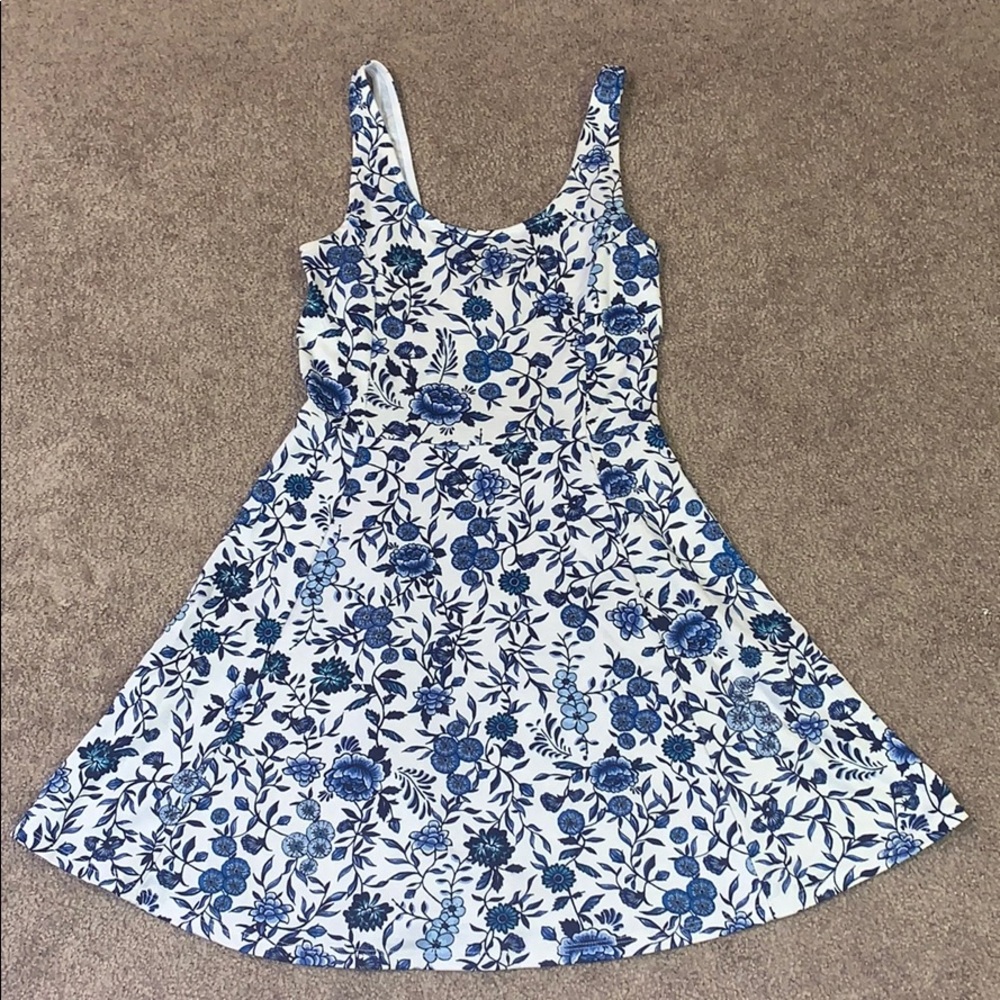 Blue Floral Summer Dress